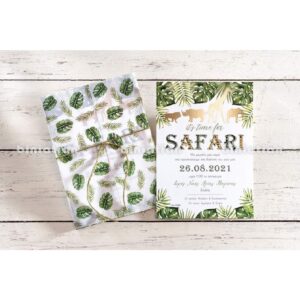 ΠΡΟΣΚΛΗΤΗΡΙΟ ΒΑΠΤΙΣΗΣ BINIATIAN SAFARI 5385 - Image 1