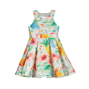 ABEL & LULA ΦΟΡΕΜΑ ΜΙΚΑΔΟ ΣΤΑΜΠΩΤΟ 5064 ΤΥΡΚΟΥΑΖ ΛΕΥΚΟ - Image 1