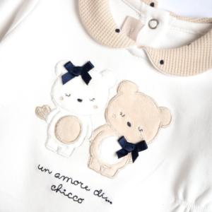 CHICCO NEW BORN ΣΕΤ ΜΠΛΟΥΖΑ ΠΑΝΤΕΛΟΝΙ ΒΑΜΒΑΚΕΡΟ ΜΠΕΖ ΜΠΛΕ 75960 - Image 3