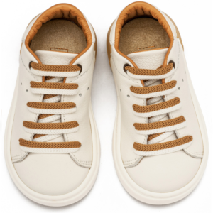 BABYWALKER ΔΕΤΟ SNEAKER ΜΕ ΔΙΧΡΩΜΟ ΚΟΡΔΟΝΙ EXC5294 ΛΕΥΚΟ ΜΠΕΖ - Image 2