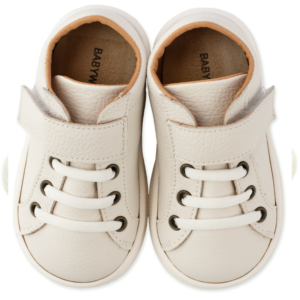 BABYWALKER ΜΟΝΟΧΡΩΜΟ SNEAKER ΜΕ ΜΠΑΡΕΤΑ ΧΡΑΤΣ BS3062 ΕΚΡΟΥ - Image 2