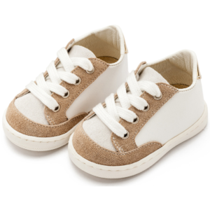 BABYWALKER ΔΕΡΜΑΤΙΝΟ ΔΕΤΟ SNEAKER PRI2120 ΛΕΥΚΟ ΜΠΕΖ - Image 3