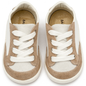 BABYWALKER ΔΕΡΜΑΤΙΝΟ ΔΕΤΟ SNEAKER PRI2120 ΛΕΥΚΟ ΜΠΕΖ - Image 2