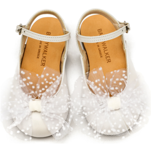 BABYWALKER ΓΑΛΛΙΚΟ ΣΑΜΠΟ ΜΕ ΧΕΙΡΟΠΟΙΗΤΟ ΤΟΥΛΙΝΟ ΦΙΟΓΚΟ ΛΕΥΚΟ BW4859 - Image 2