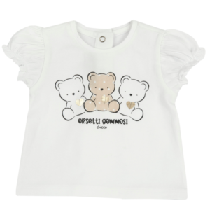 CHICCO  ΜΠΛΟΥΖΑ ΚΟΝΤΟ ΜΑΚΙΝΙ ΛΕΥΚΟ 16651 - Image 1