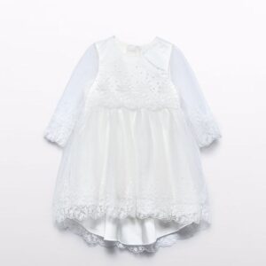 ABEL&LULA ΦΟΡΕΜΑ ΤΟΥΛΙ ΚΕΝΤΗΤΟ ΜΑΚΡΥ ΜΑΝΙΚΙ ΚΡΕΜ 5503 - Image 1