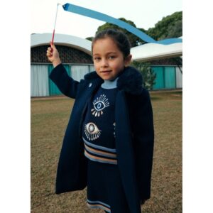 ABEL&LULA ΠΑΛΤΟ ΥΦΑΣΜΑΤΙΝΟ ΜΠΛΕ 5846 - Image 4