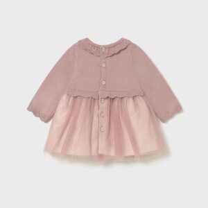 MAYORAL NEW BORN ΦΟΡΕΜΑ ΠΛΕΚΤΟ ΜΕ ΤΟΥΛΙ ΡΟΖ 2815 - Image 2